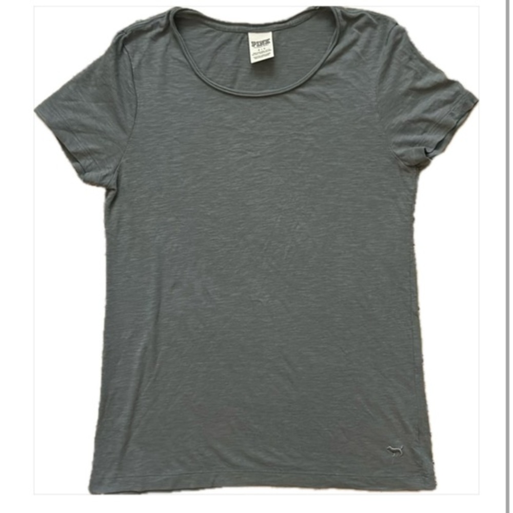 PINK by Victoria secret gray t shirt size Small